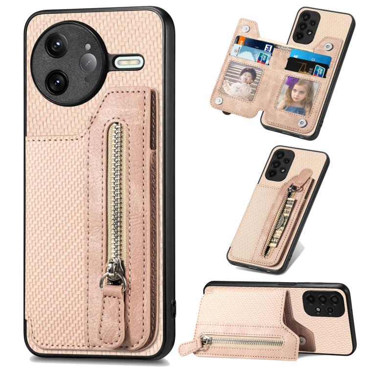 เคสโทรศัพท์กระเป๋าสตางค์ซิปพลิกแนวนอนคาร์บอนไฟเบอร์, For Redmi 15C 5G / 4G Glodal 171mm, For Xiaomi 15T, For Redmi K80 Pro / Poco F7 Ultra, For Redmi K80 / Poco F7 Pro, For Redmi Turbo 4, For Xiaomi Poco X7 Pro, For Redmi Note 12 5G                    ...
