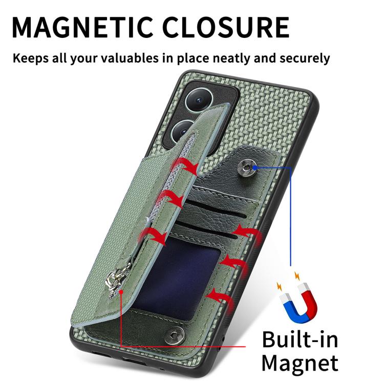 เคสโทรศัพท์กระเป๋าสตางค์ซิปพลิกแนวนอนคาร์บอนไฟเบอร์, For Redmi 15C 5G / 4G Glodal 171mm, For Xiaomi 15T, For Redmi K80 Pro / Poco F7 Ultra, For Redmi K80 / Poco F7 Pro, For Redmi Turbo 4, For Xiaomi Poco X7 Pro, For Redmi Note 12 5G                    ...
