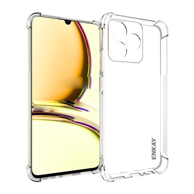 ENKAY Hat-Prince เคสโทรศัพท์กันกระแทก TPU ใส, For Realme 16 Pro+ 5G Global, For Realme 16 Pro 5G Global, For Realme C85 Pro 4G Global, For Realme 15 Pro 5G Global, For Realme 15 5G Global, For Realme 14 Pro 5G, For Realme 14X 5G Global                 ...