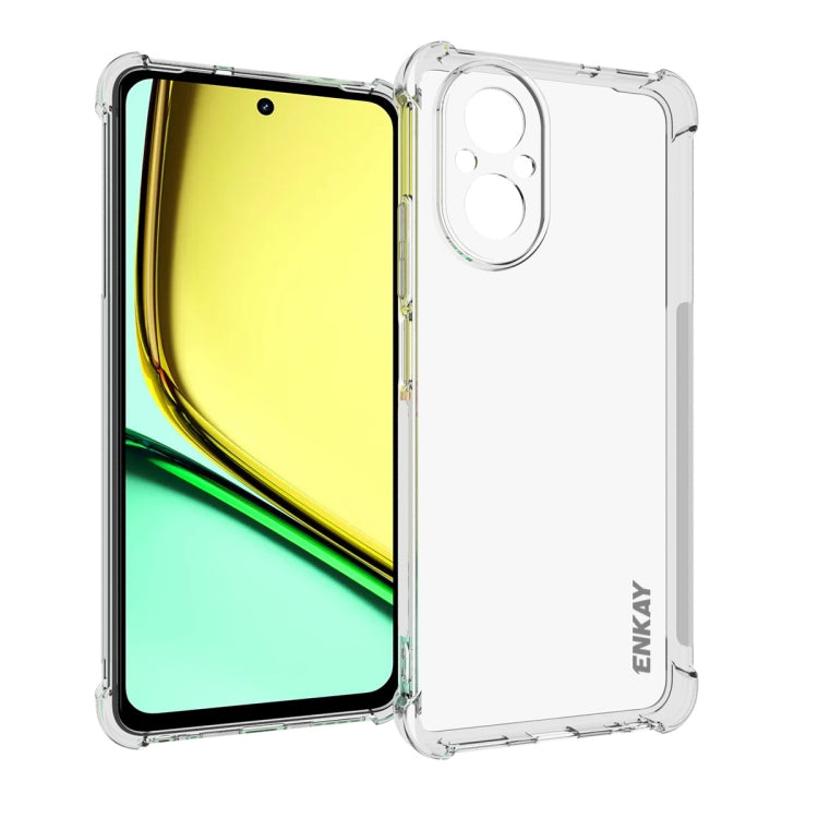 ENKAY Hat-Prince เคสโทรศัพท์กันกระแทก TPU ใส, For Realme 16 Pro+ 5G Global, For Realme 16 Pro 5G Global, For Realme C85 Pro 4G Global, For Realme 15 Pro 5G Global, For Realme 15 5G Global, For Realme 14 Pro 5G, For Realme 14X 5G Global                 ...