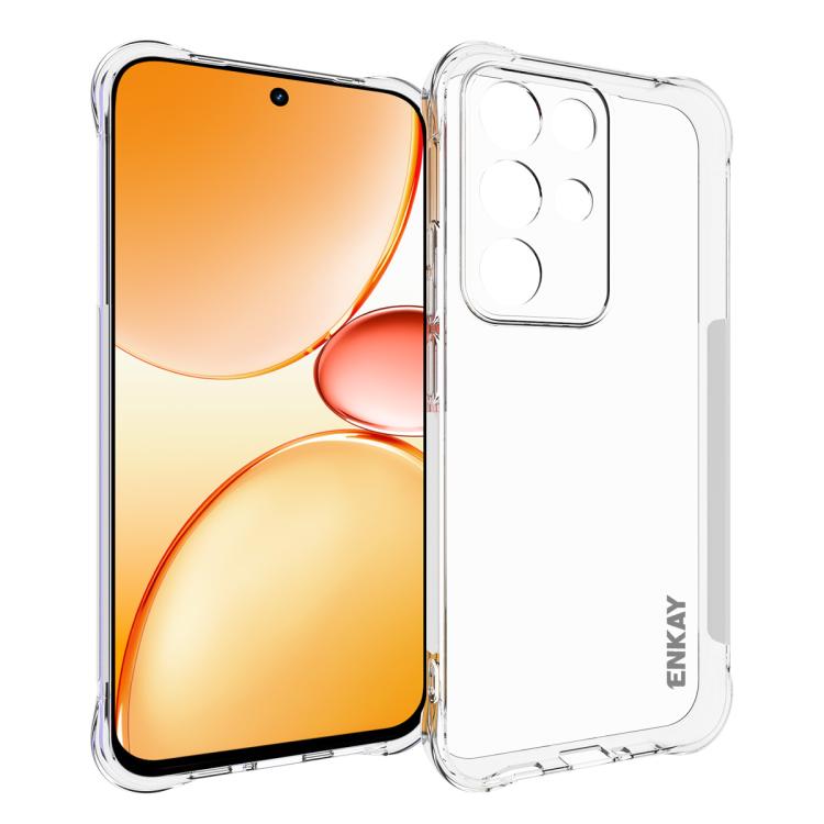 ENKAY Hat-Prince เคสโทรศัพท์กันกระแทก TPU ใส, For Realme 16 Pro+ 5G Global, For Realme 16 Pro 5G Global, For Realme C85 Pro 4G Global, For Realme 15 Pro 5G Global, For Realme 15 5G Global, For Realme 14 Pro 5G, For Realme 14X 5G Global                 ...