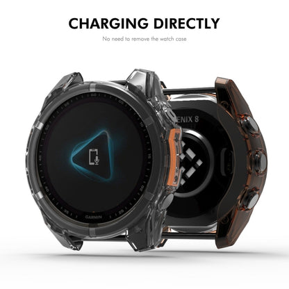 ENKAY Hat-Prince กรอบ TPU โปร่งใสป้องกันการตกกระแทก, For Garmin Fenix 8 AMOLED 43mm, For Garmin Forerunner 965, For Garmin Forerunner 265S, For Garmin Forerunner 265, For Garmin Fenix 8 AMOLED / MIP 51mm, For Garmin Fenix 8 AMOLED / MIP 47mm