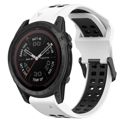 สายนาฬิกาซิลิโคนหัวกลับสองสี 22 มม, For Garmin EPIX Gen 2, For Garmin Fenix 7, For Garmin Fenix 7 Pro 47mm, For Garmin Fenix 7 Solar