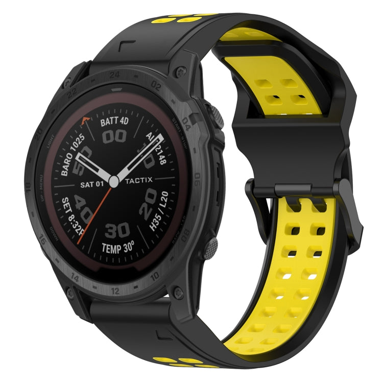 สายนาฬิกาซิลิโคนหัวกลับสองสี 22 มม, For Garmin EPIX Gen 2, For Garmin Fenix 7, For Garmin Fenix 7 Pro 47mm, For Garmin Fenix 7 Solar
