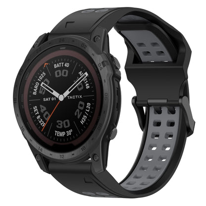 สายนาฬิกาซิลิโคนหัวกลับสองสี 22 มม, For Garmin EPIX Gen 2, For Garmin Fenix 7, For Garmin Fenix 7 Pro 47mm, For Garmin Fenix 7 Solar
