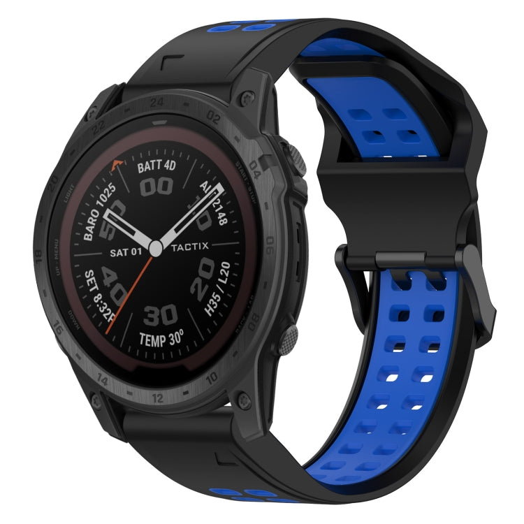 สายนาฬิกาซิลิโคนหัวกลับสองสี 22 มม, For Garmin EPIX Gen 2, For Garmin Fenix 7, For Garmin Fenix 7 Pro 47mm, For Garmin Fenix 7 Solar