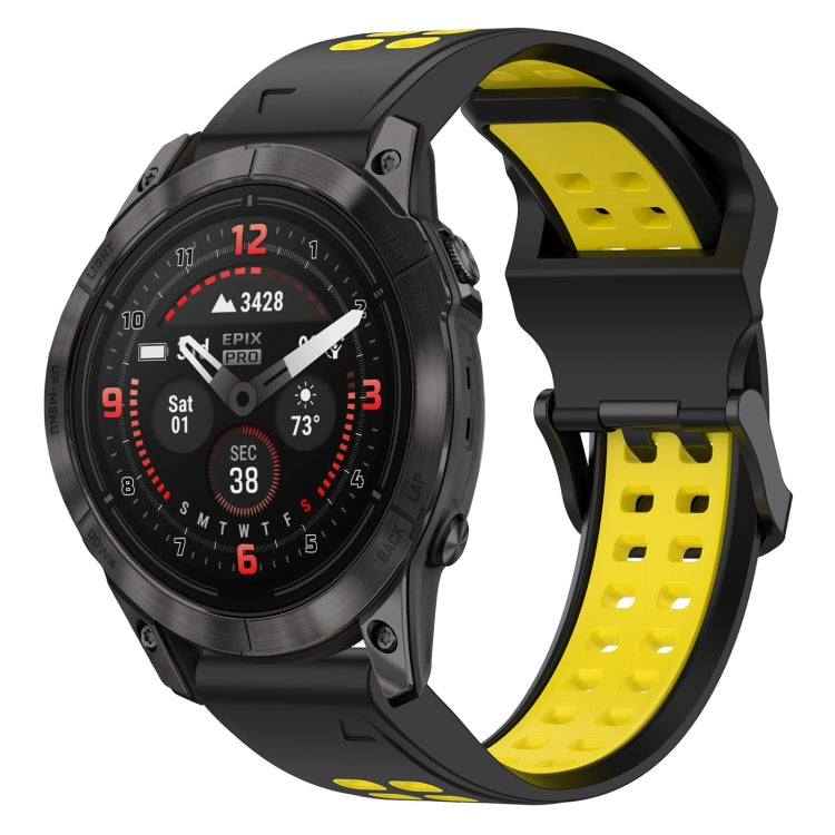 สายนาฬิกาซิลิโคนหัวกลับสองสี 22 มม, For Garmin Descent G1, For Garmin  Instinct 2 Solar, For Garmin Instinct 2, For Garmin Epix Pro 47mm
