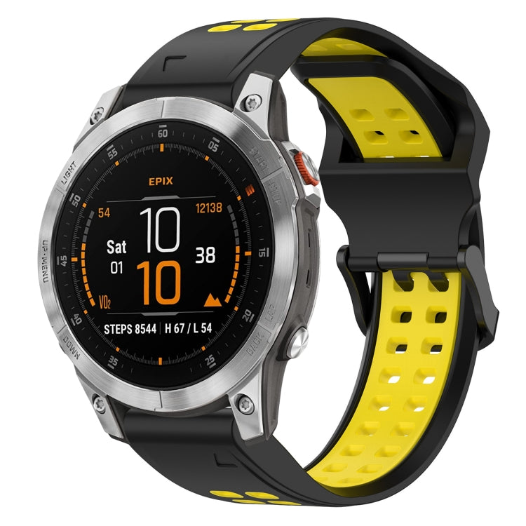 สายนาฬิกาซิลิโคนหัวกลับสองสี 22 มม, For Garmin EPIX Gen 2, For Garmin Fenix 7, For Garmin Fenix 7 Pro 47mm, For Garmin Fenix 7 Solar
