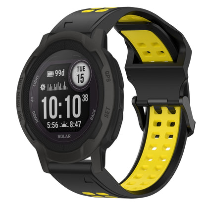 สายนาฬิกาซิลิโคนหัวกลับสองสี 22 มม, For Garmin Descent G1, For Garmin  Instinct 2 Solar, For Garmin Instinct 2, For Garmin Epix Pro 47mm