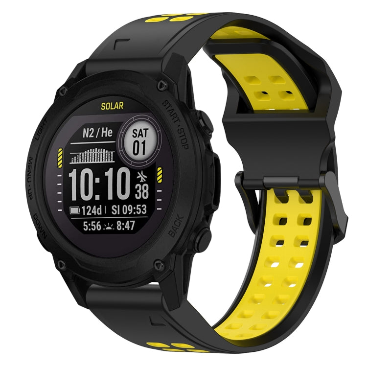 สายนาฬิกาซิลิโคนหัวกลับสองสี 22 มม, For Garmin Descent G1, For Garmin  Instinct 2 Solar, For Garmin Instinct 2, For Garmin Epix Pro 47mm