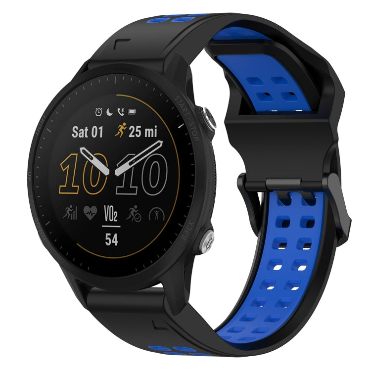 สายนาฬิกาซิลิโคนหัวกลับสองสี 22 มม, For Garmin Forerunner 965, For Garmin Instinct Crossover, For Garmin Instinct Crossover Solar, For Garmin Forerunner 955