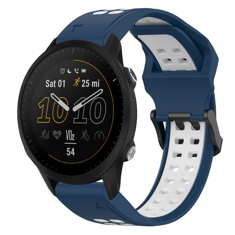 สายนาฬิกาซิลิโคนหัวกลับสองสี 22 มม, For Garmin Forerunner 965, For Garmin Instinct Crossover, For Garmin Instinct Crossover Solar, For Garmin Forerunner 955