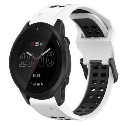 สายนาฬิกาซิลิโคนหัวกลับสองสี 22 มม, For Garmin Instinct, For Garmin Fenix 6, For Garmin Forerunner 945