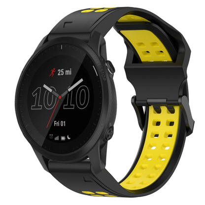 สายนาฬิกาซิลิโคนหัวกลับสองสี 22 มม, For Garmin Instinct, For Garmin Fenix 6, For Garmin Forerunner 945