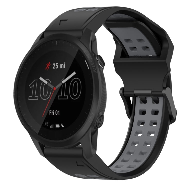 สายนาฬิกาซิลิโคนหัวกลับสองสี 22 มม, For Garmin Instinct, For Garmin Fenix 6, For Garmin Forerunner 945