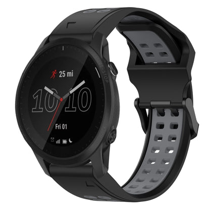 สายนาฬิกาซิลิโคนหัวกลับสองสี 22 มม, For Garmin Instinct, For Garmin Fenix 6, For Garmin Forerunner 945