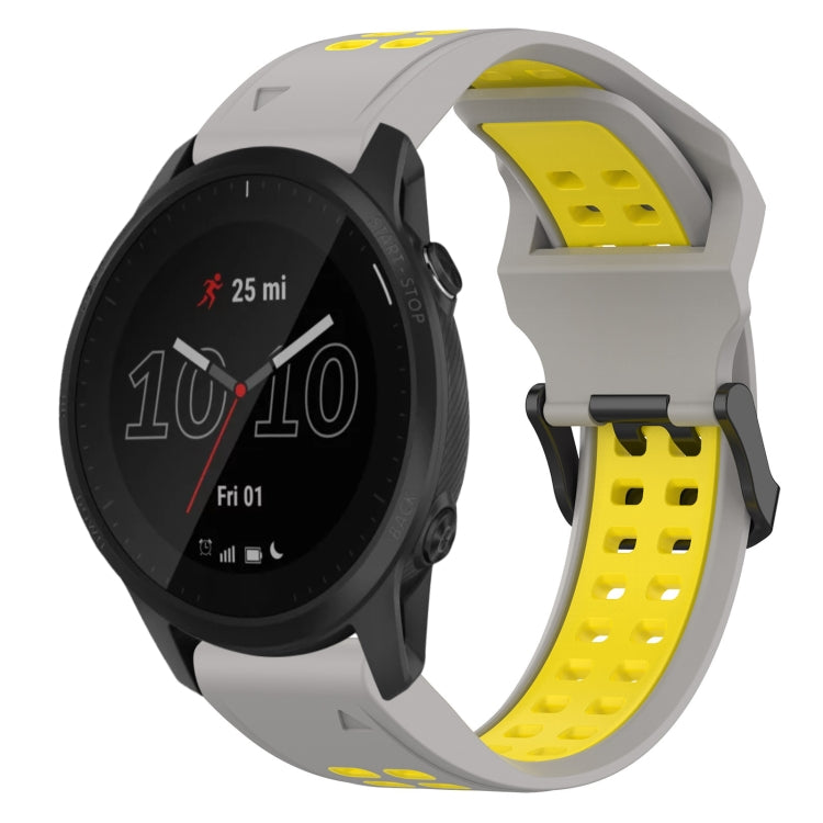 สายนาฬิกาซิลิโคนหัวกลับสองสี 22 มม, For Garmin Instinct, For Garmin Fenix 6, For Garmin Forerunner 945