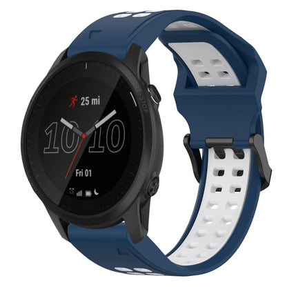 สายนาฬิกาซิลิโคนหัวกลับสองสี 22 มม, For Garmin Instinct, For Garmin Fenix 6, For Garmin Forerunner 945