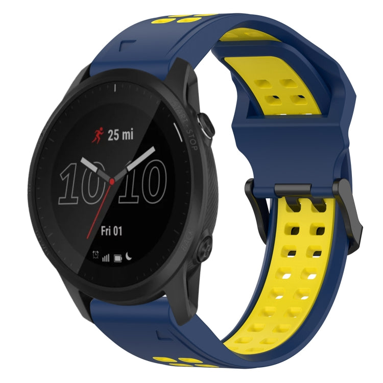 สายนาฬิกาซิลิโคนหัวกลับสองสี 22 มม, For Garmin Instinct, For Garmin Fenix 6, For Garmin Forerunner 945