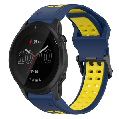 สายนาฬิกาซิลิโคนหัวกลับสองสี 22 มม, For Garmin Instinct, For Garmin Fenix 6, For Garmin Forerunner 945
