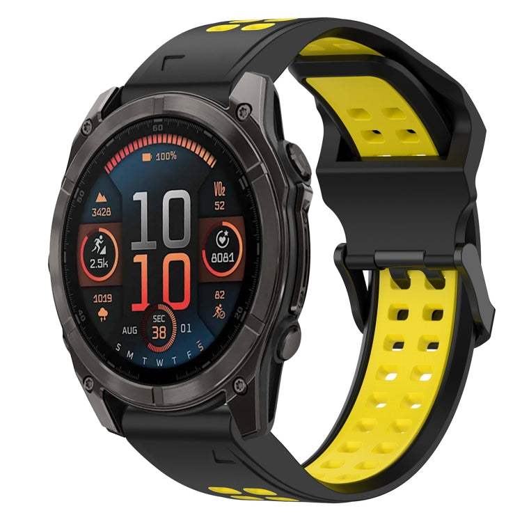 สายนาฬิกาซิลิโคนหัวกลับสองสี 22 มม, For Garmin Fenix E 47mm, For Garmin Fenix 8 MIP 47mm, For Garmin Fenix 8 AMOLED 47mm, For Garmin MARQ Athlete (Gen 2)