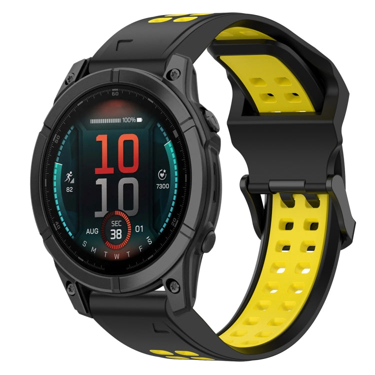สายนาฬิกาซิลิโคนหัวกลับสองสี 22 มม, For Garmin Fenix E 47mm, For Garmin Fenix 8 MIP 47mm, For Garmin Fenix 8 AMOLED 47mm, For Garmin MARQ Athlete (Gen 2)