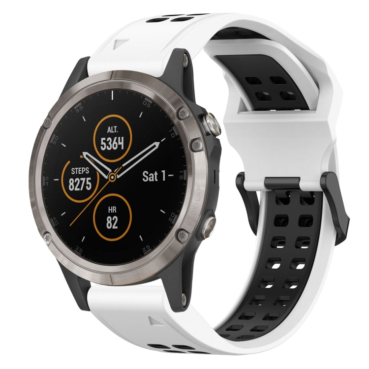 สายนาฬิกาซิลิโคนหัวกลับสองสี 26 มม, For Garmin Fenix 5X Plus, For Garmin Fenix 6X, For Garmin D2 Delta PX
