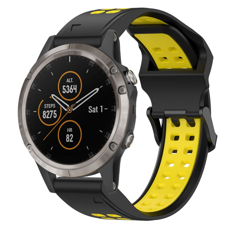 สายนาฬิกาซิลิโคนหัวกลับสองสี 26 มม, For Garmin Fenix 5X Plus, For Garmin Fenix 6X, For Garmin D2 Delta PX