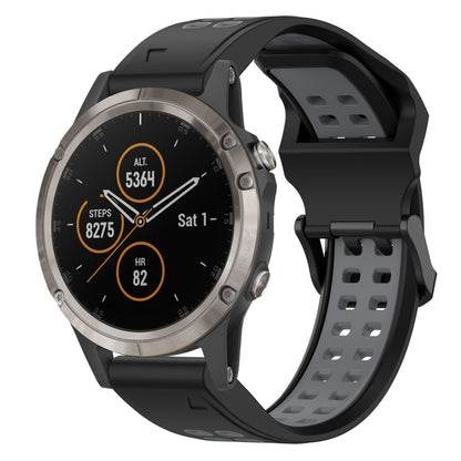 สายนาฬิกาซิลิโคนหัวกลับสองสี 26 มม, For Garmin Fenix 5X Plus, For Garmin Fenix 6X, For Garmin D2 Delta PX