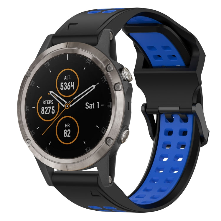 สายนาฬิกาซิลิโคนหัวกลับสองสี 26 มม, For Garmin Fenix 5X Plus, For Garmin Fenix 6X, For Garmin D2 Delta PX