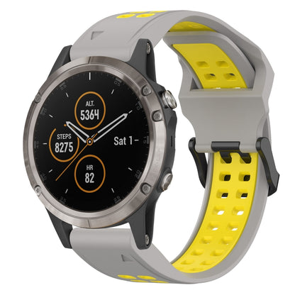 สายนาฬิกาซิลิโคนหัวกลับสองสี 26 มม, For Garmin Fenix 5X Plus, For Garmin Fenix 6X, For Garmin D2 Delta PX