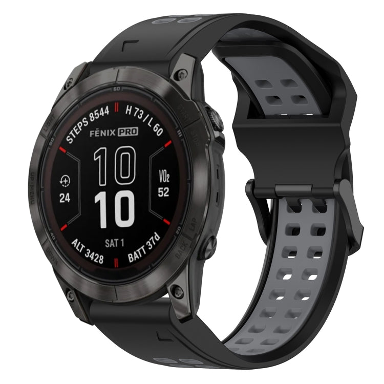 สายนาฬิกาซิลิโคนหัวกลับสองสี 20 มม, For Garmin Fenix 8 AMOLED 43mm, For Garmin Instinct 2S, For Garmin Epix Pro 42mm, For Garmin Fenix 7S Pro 42mm