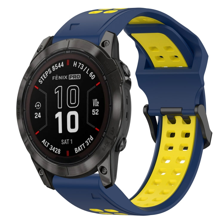 สายนาฬิกาซิลิโคนหัวกลับสองสี 20 มม, For Garmin Fenix 8 AMOLED 43mm, For Garmin Instinct 2S, For Garmin Epix Pro 42mm, For Garmin Fenix 7S Pro 42mm