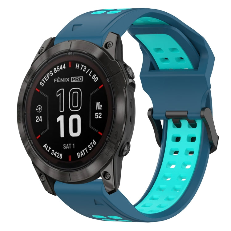สายนาฬิกาซิลิโคนหัวกลับสองสี 20 มม, For Garmin Fenix 8 AMOLED 43mm, For Garmin Instinct 2S, For Garmin Epix Pro 42mm, For Garmin Fenix 7S Pro 42mm