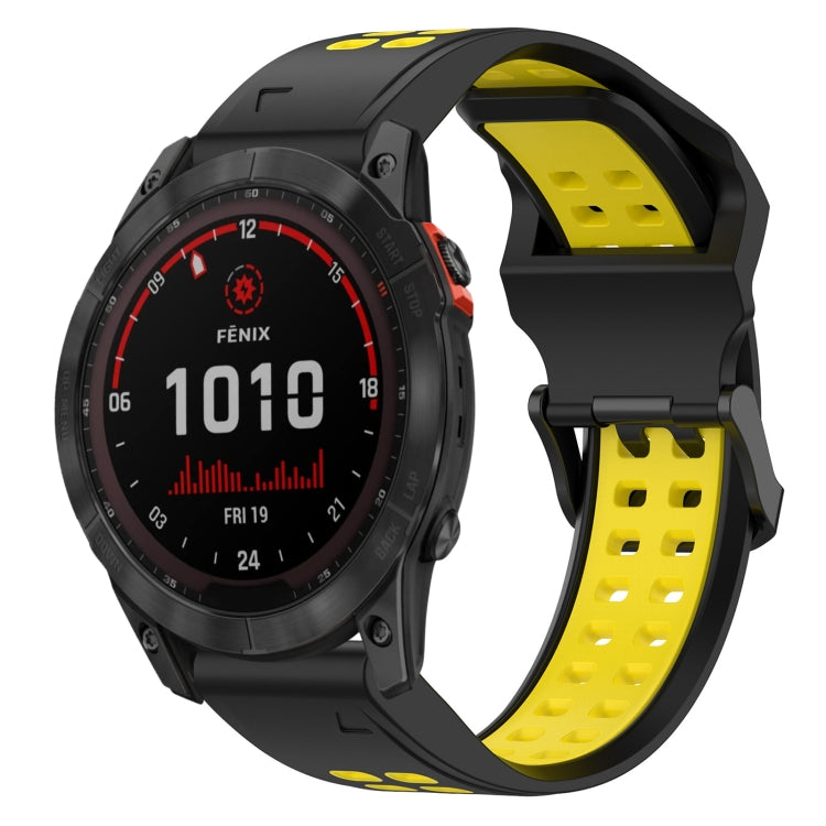 สายนาฬิกาซิลิโคนหัวกลับสองสี 20 มม, For Garmin Fenix 7S, For Garmin Fenix 7S Solar, For Garmin Fenix 7S Sapphire Solar, For Garmin Fenix 6S Pro