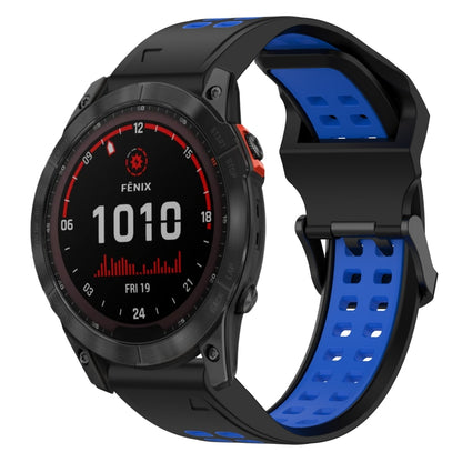สายนาฬิกาซิลิโคนหัวกลับสองสี 20 มม, For Garmin Fenix 7S, For Garmin Fenix 7S Solar, For Garmin Fenix 7S Sapphire Solar, For Garmin Fenix 6S Pro