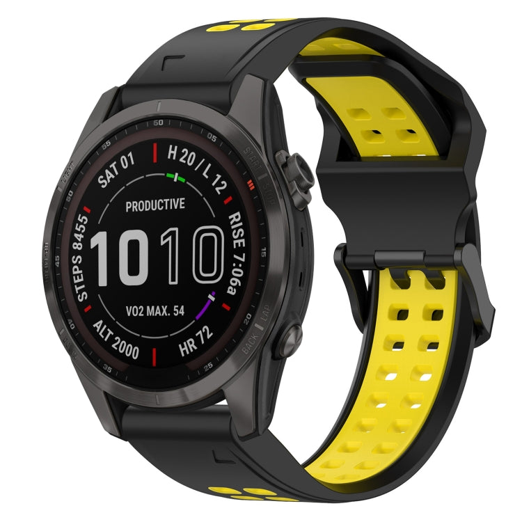 สายนาฬิกาซิลิโคนหัวกลับสองสี 20 มม, For Garmin Fenix 7S, For Garmin Fenix 7S Solar, For Garmin Fenix 7S Sapphire Solar, For Garmin Fenix 6S Pro