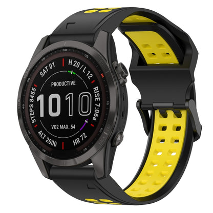 สายนาฬิกาซิลิโคนหัวกลับสองสี 20 มม, For Garmin Fenix 7S, For Garmin Fenix 7S Solar, For Garmin Fenix 7S Sapphire Solar, For Garmin Fenix 6S Pro