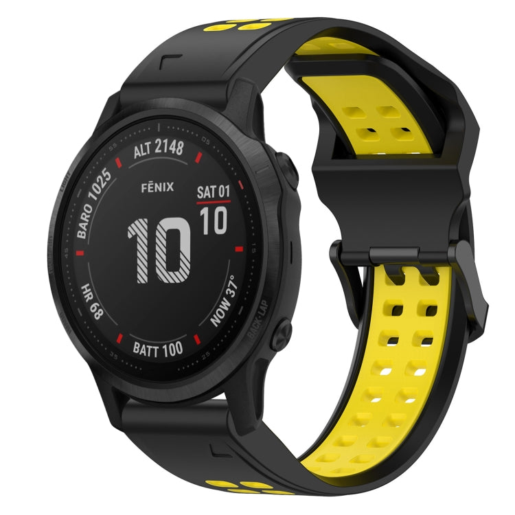 สายนาฬิกาซิลิโคนหัวกลับสองสี 20 มม, For Garmin Fenix 7S, For Garmin Fenix 7S Solar, For Garmin Fenix 7S Sapphire Solar, For Garmin Fenix 6S Pro