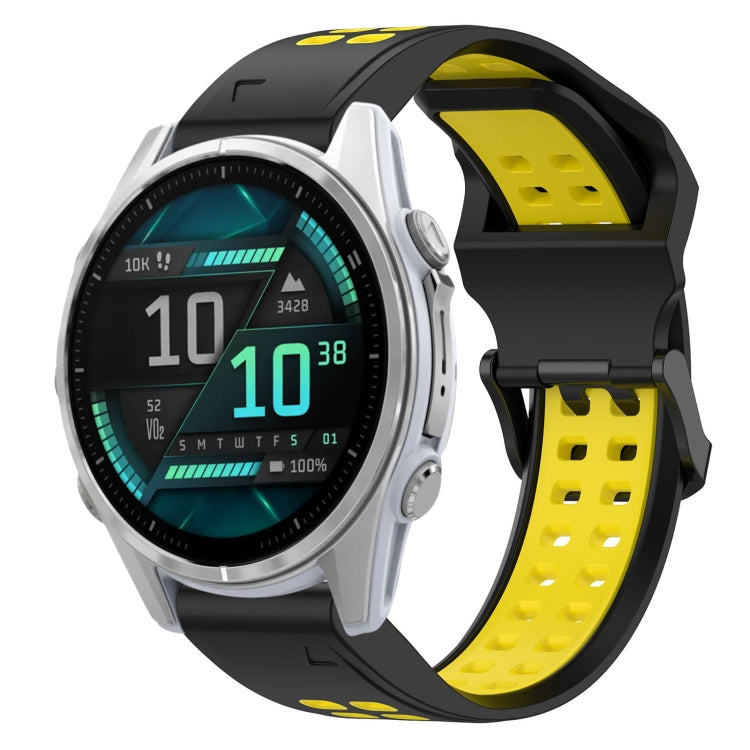 สายนาฬิกาซิลิโคนหัวกลับสองสี 20 มม, For Garmin Fenix 8 AMOLED 43mm, For Garmin Instinct 2S, For Garmin Epix Pro 42mm, For Garmin Fenix 7S Pro 42mm