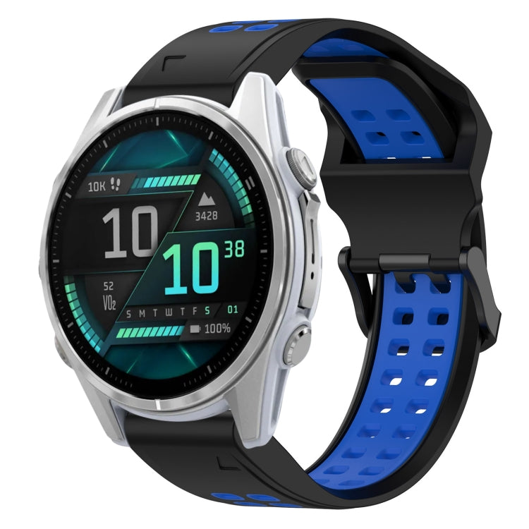 สายนาฬิกาซิลิโคนหัวกลับสองสี 20 มม, For Garmin Fenix 8 AMOLED 43mm, For Garmin Instinct 2S, For Garmin Epix Pro 42mm, For Garmin Fenix 7S Pro 42mm