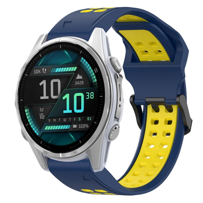 สายนาฬิกาซิลิโคนหัวกลับสองสี 20 มม, For Garmin Fenix 8 AMOLED 43mm, For Garmin Instinct 2S, For Garmin Epix Pro 42mm, For Garmin Fenix 7S Pro 42mm