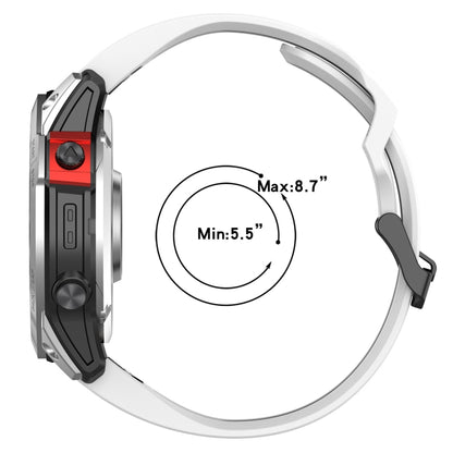 สายนาฬิกาซิลิโคนหัวกลับสองสี 20 มม, For Garmin Fenix 7S, For Garmin Fenix 7S Solar, For Garmin Fenix 7S Sapphire Solar, For Garmin Fenix 6S Pro