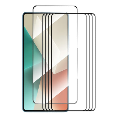 5 ชิ้น ENKAY Hat-Prince Full Glue ฟิล์มกระจกนิรภัยอะลูมิเนียม-ซิลิกอนสูง, For Redmi Note 15 Pro 5G Global 163.6mm, For Redmi 15C Global 171.5mm / Poco C85, For Redmi 13X, For Redmi Note 14S 4G, For Redmi Turbo 4, For Xiaomi Poco X7 Pro                 ...