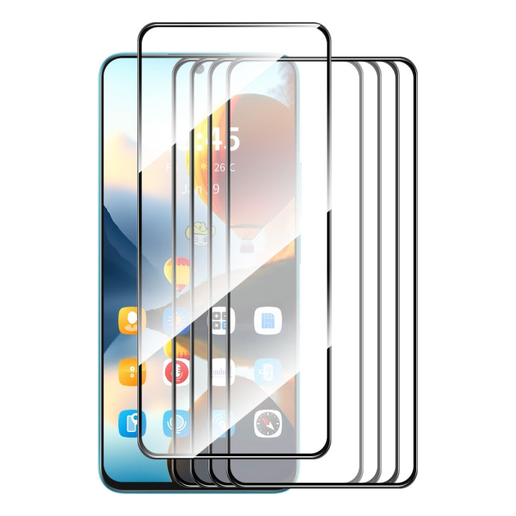 5 ชิ้น ENKAY Hat-Prince Full Glue ฟิล์มกระจกนิรภัยอะลูมิเนียม-ซิลิกอนสูง, For Redmi Note 15 Pro 5G Global 163.6mm, For Redmi 15C Global 171.5mm / Poco C85, For Redmi 13X, For Redmi Note 14S 4G, For Redmi Turbo 4, For Xiaomi Poco X7 Pro                 ...