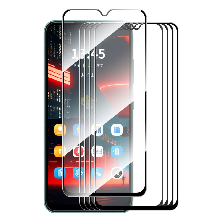5 ชิ้น ENKAY Hat-Prince Full Glue ฟิล์มกระจกนิรภัยอะลูมิเนียม-ซิลิกอนสูง, For Redmi Note 15 Pro 5G Global 163.6mm, For Redmi 15C Global 171.5mm / Poco C85, For Redmi 13X, For Redmi Note 14S 4G, For Redmi Turbo 4, For Xiaomi Poco X7 Pro                 ...