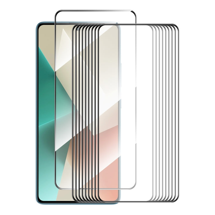 10 ชิ้น ENKAY Hat-Prince Full Glue ฟิล์มกระจกนิรภัยอะลูมิเนียม-ซิลิกอนสูง, For Redmi Note 15 Pro 5G Global 163.6mm, For Redmi 15C Global 171mm / Poco C85, For Redmi 13X, For Redmi Note 14S 4G, For Redmi Turbo 4, For Xiaomi Poco X7 Pro                  ...
