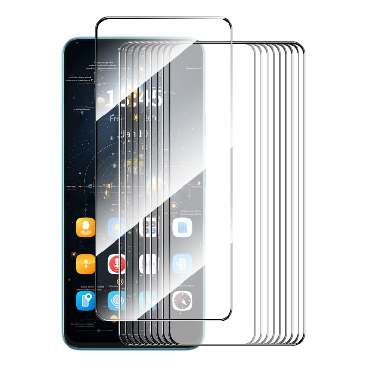 10 ชิ้น ENKAY Hat-Prince Full Glue ฟิล์มกระจกนิรภัยอะลูมิเนียม-ซิลิกอนสูง, For Redmi Note 15 Pro 5G Global 163.6mm, For Redmi 15C Global 171mm / Poco C85, For Redmi 13X, For Redmi Note 14S 4G, For Redmi Turbo 4, For Xiaomi Poco X7 Pro                  ...