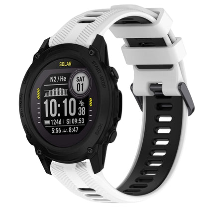 สายนาฬิกาซิลิโคนสองสีแบบสปอร์ต, For Garmin Descent G1, For Garmin Fenix 7, For Garmin Instinct 2 Solar, For Garmin Instinct 2