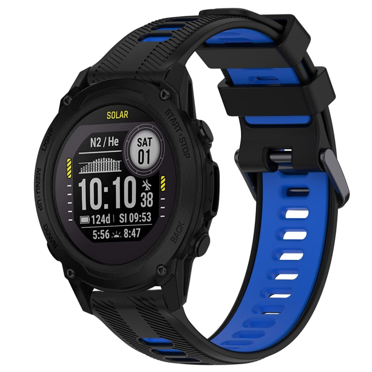 สายนาฬิกาซิลิโคนสองสีแบบสปอร์ต, For Garmin Descent G1, For Garmin Fenix 7, For Garmin Instinct 2 Solar, For Garmin Instinct 2